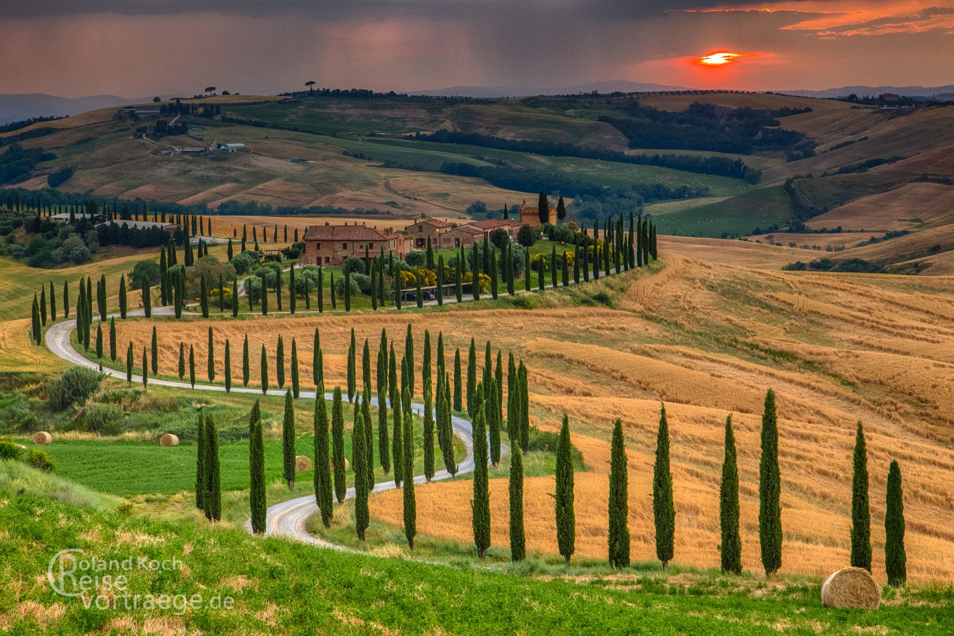 Val d´Orcia Bilder Sehenswürdigkeiten Fotos Pictures